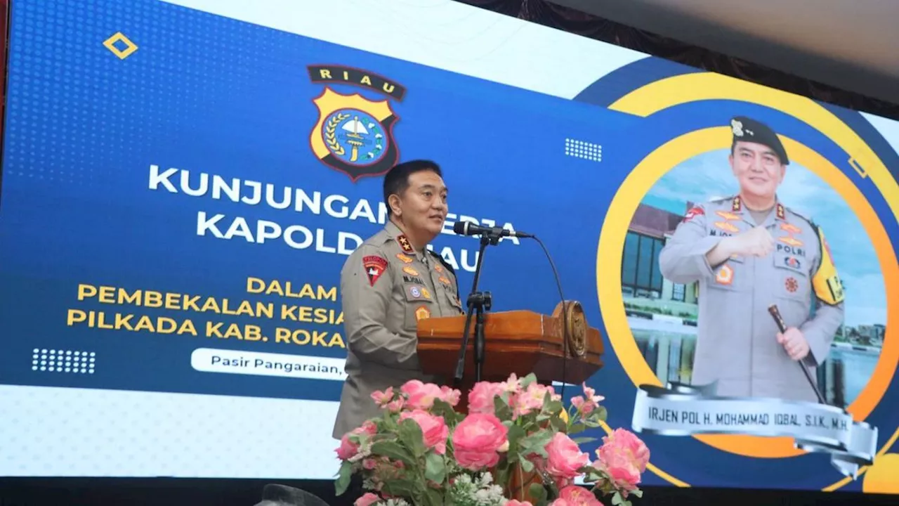 Datangi Rohul, Kapolda Riau Pastikan Kesiapan Polres Mengawal Tahapan Pilkada