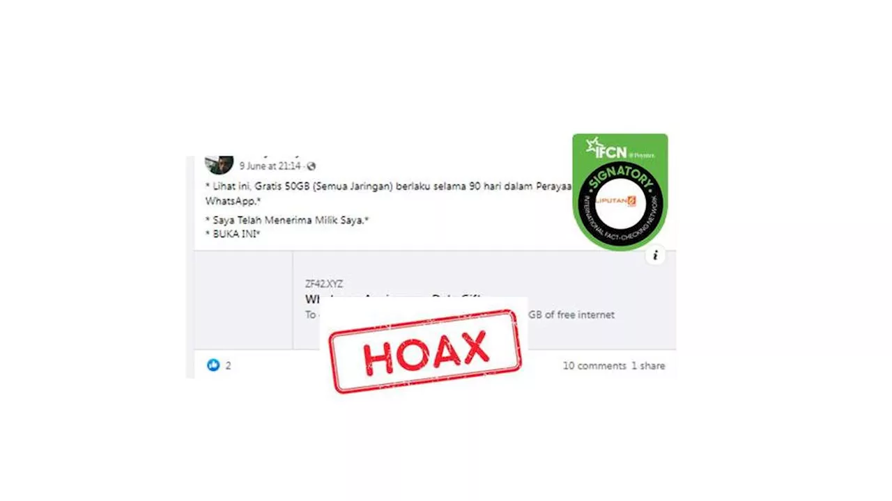 Kumpulan Hoaks Bantuan Kuota Internet, Awas Jangan Mudah Tergiur