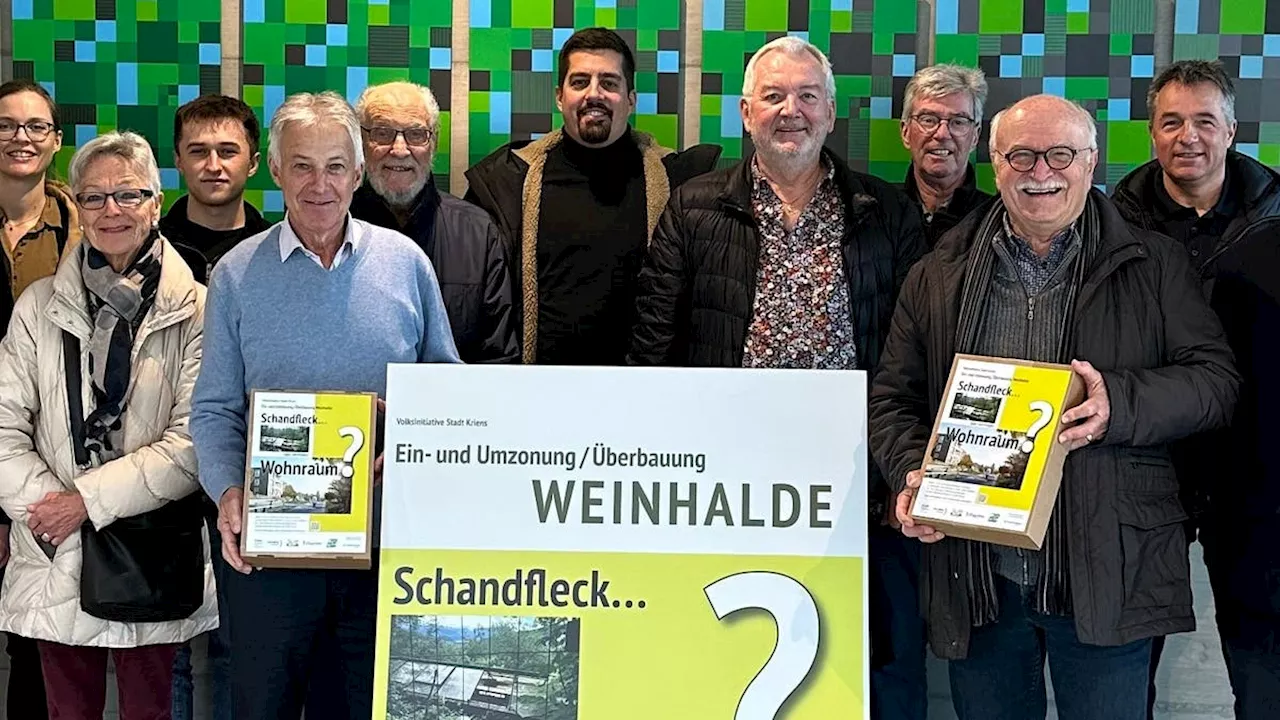 Initiative für Einzonung der Krienser Weinhalde ist eingereicht