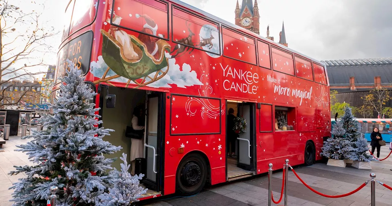 'Magical' Yankee Candle Christmas bus coming to Manchester with free gifts