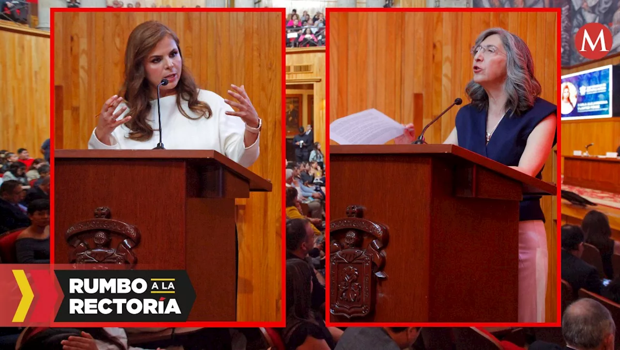 Presentan Karla Planter y Mara Robles su plan de trabajo ante el Consejo General Universitario