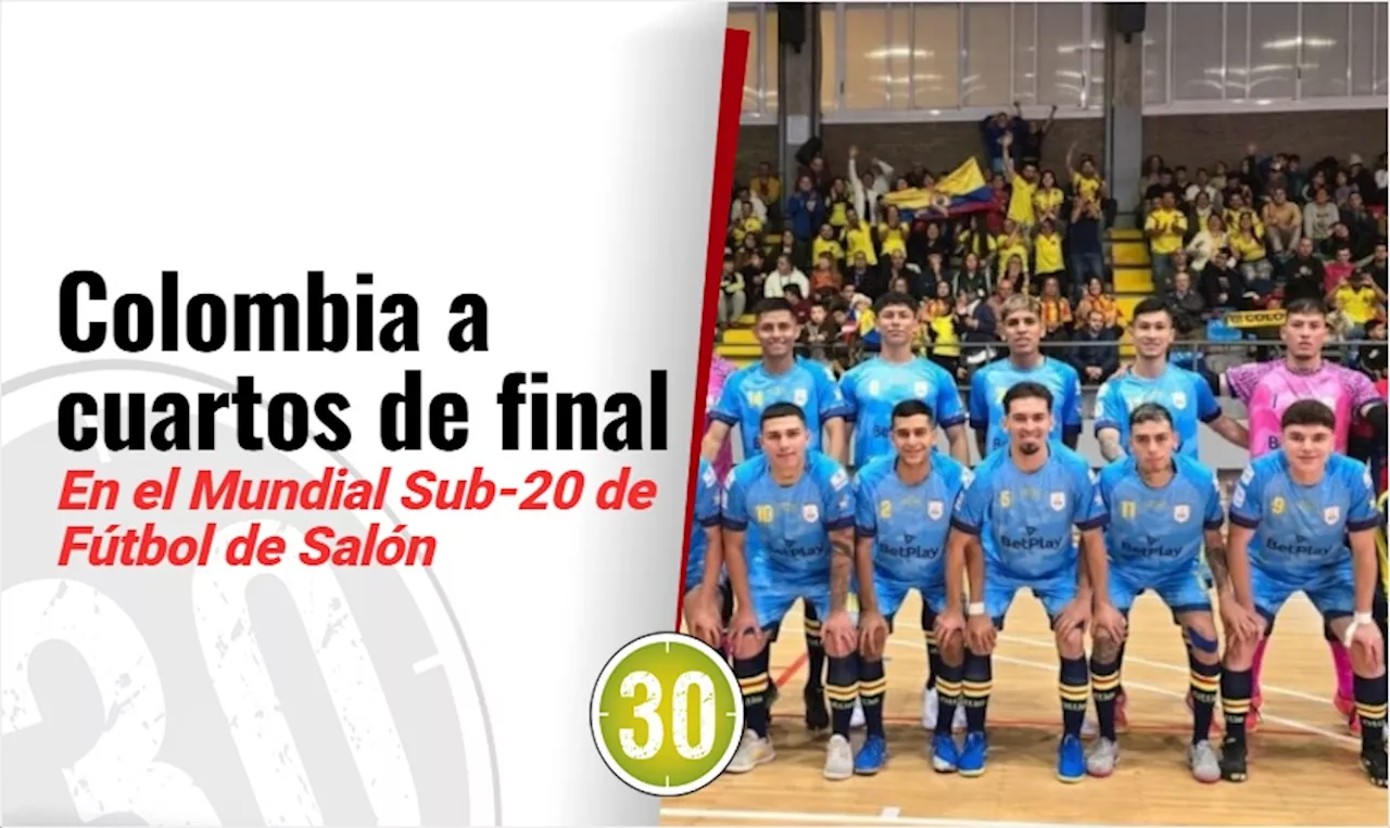 Colombia avanza a los cuartos de final del Mundial Sub-20 de Fútbol de Salón