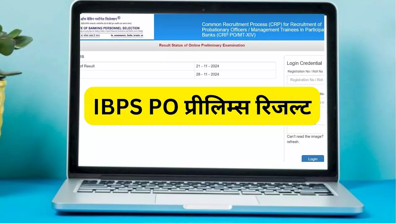 IBPS PO Results 2024: एक क्लिक में चेक करें आईबीपीएस पीओ का प्रीलिम्स रिजल्ट, ibps.in स्कोरकार्ड लिंक एक्टिव