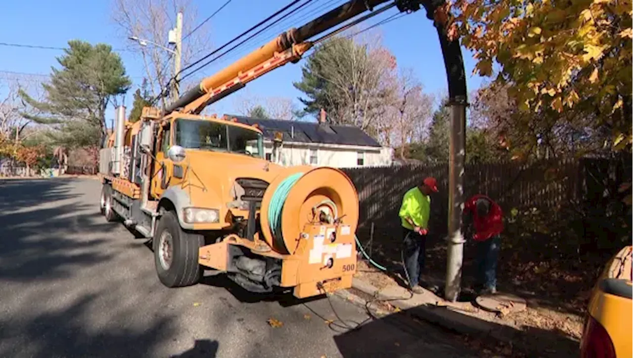 Crews clear leaves, debris ahead of expected rain across LI