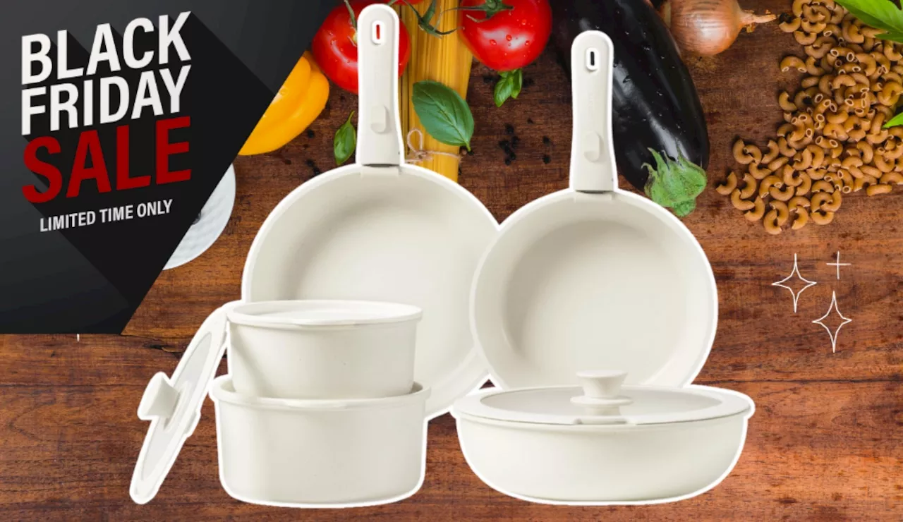 Amazon slashed the price of this 11-piece Carote cookware set by 54% for Black Friday