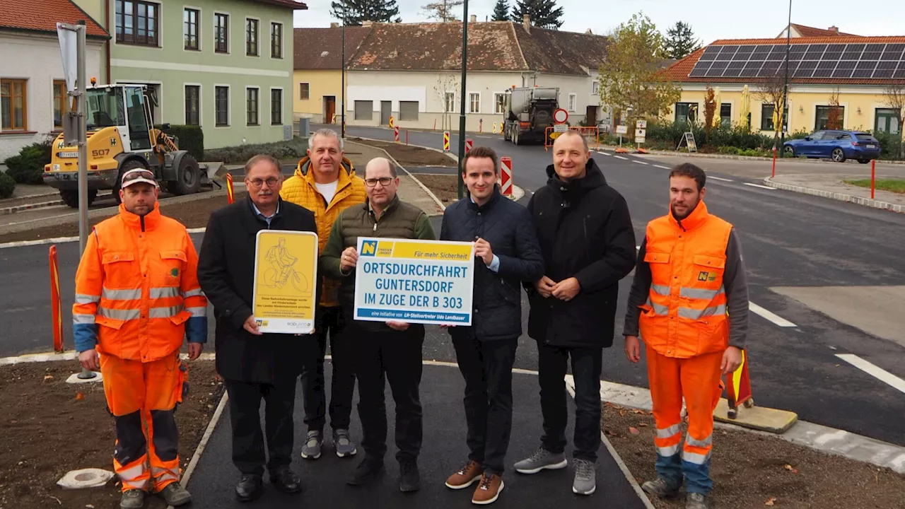 Ortsdurchfahrt von Guntersdorf und Kirchenplatz werden eröffnet