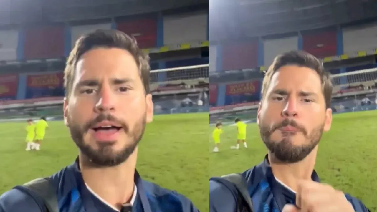 En video: periodista ecuatoriano se burló de la Selección Colombia utilizando la canción de Ryan Castro