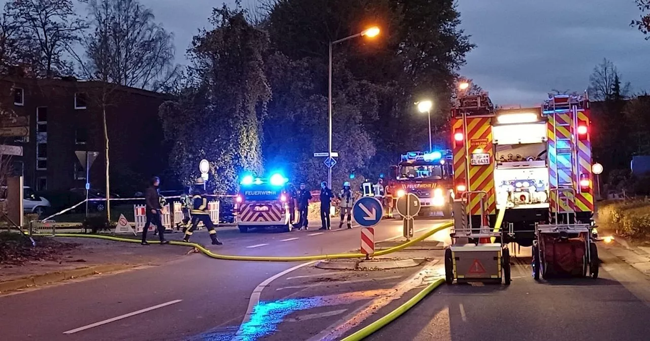 Gasalarm in Löhne: Hochdruckleitung beschädigt