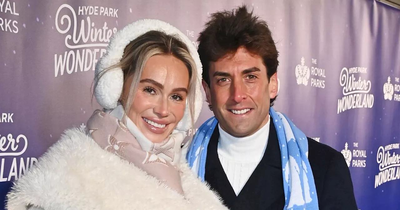 James Argent cosies up to stunning model girlfriend at Winter Wonderland