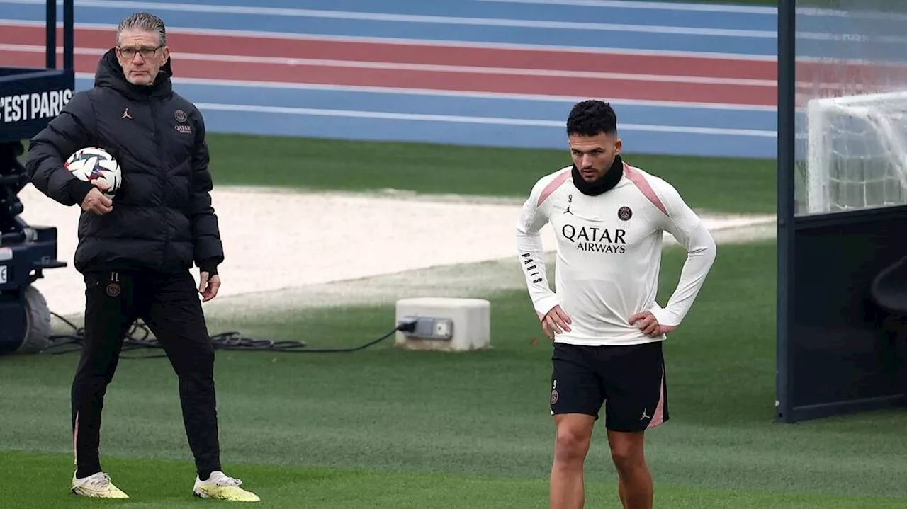 PSG. Gonçalo Ramos et Presnel Kimpembe présents lors de l’entraînement collectif, pas Nuno Mendes