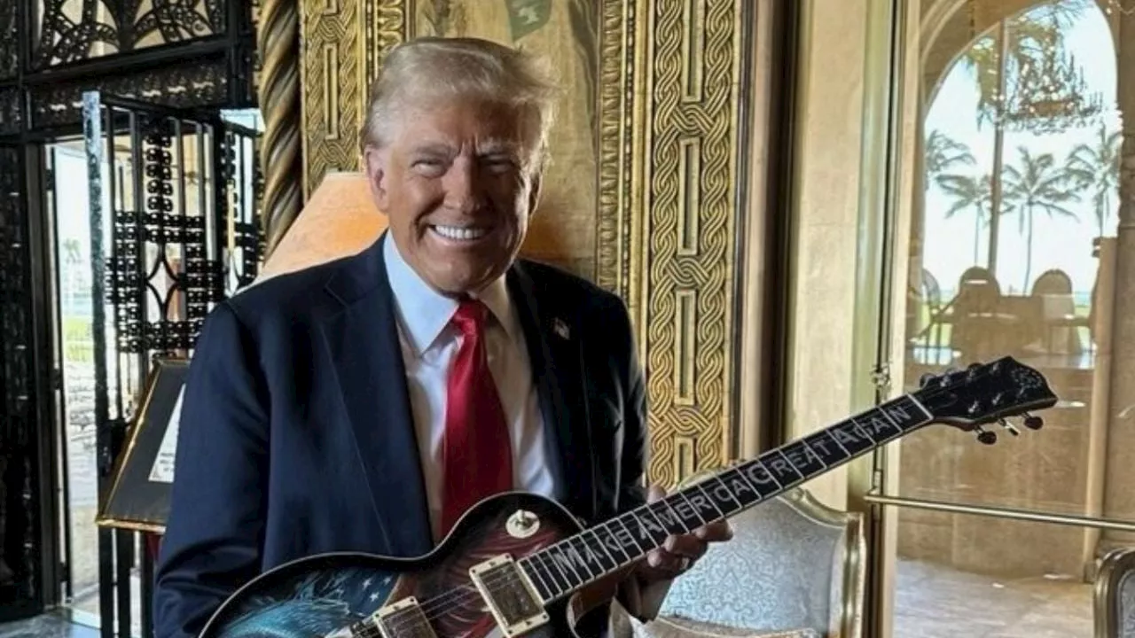 Donald Trump ahora venderá guitarras con precios de hasta 10 mil dólares