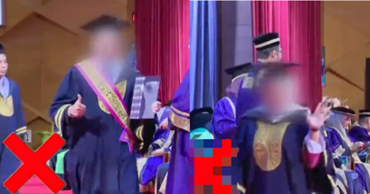 UiTM 'Warning' Graduan Jangan Buat Isyarat-Isyarat Di Atas Pentas