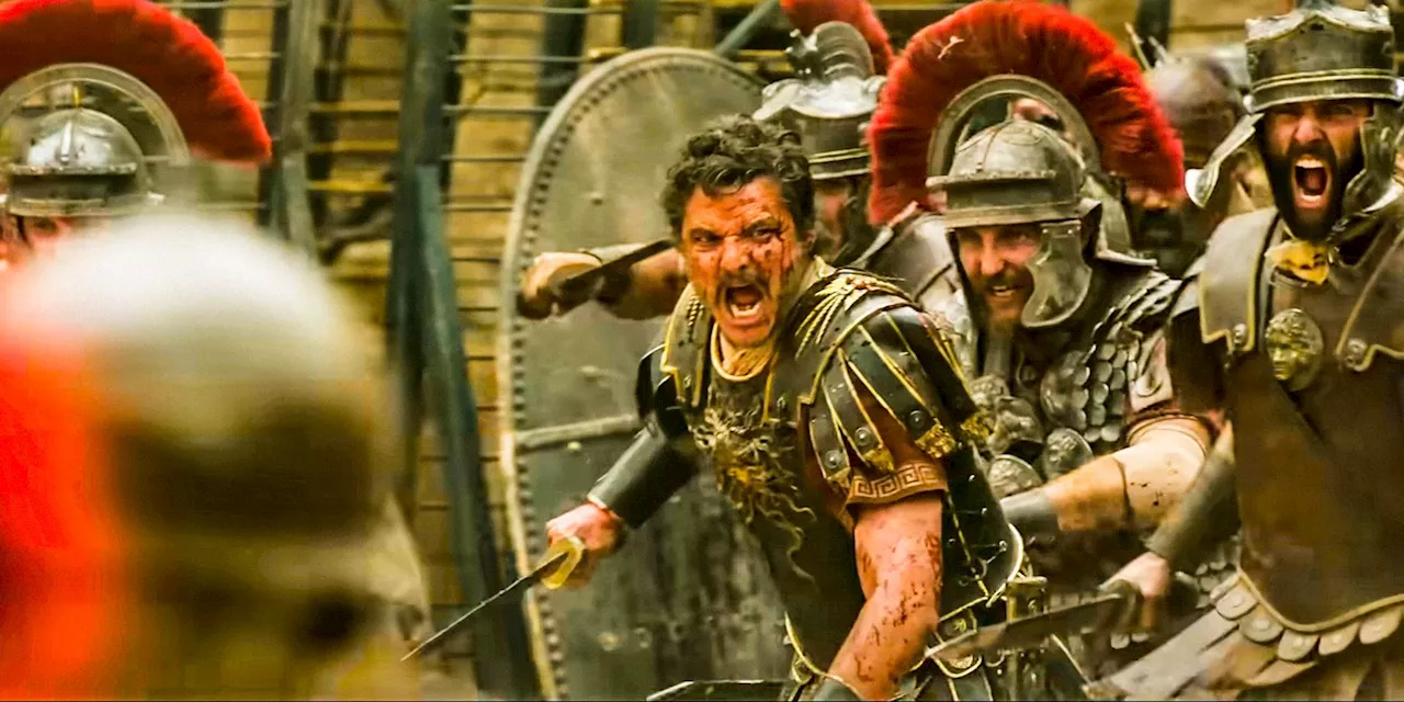 Pedro Pascal's Gladiator 2 BTS Photos Highlights Massive Practical Sets & Fight Rehearsal With Paul Mescal