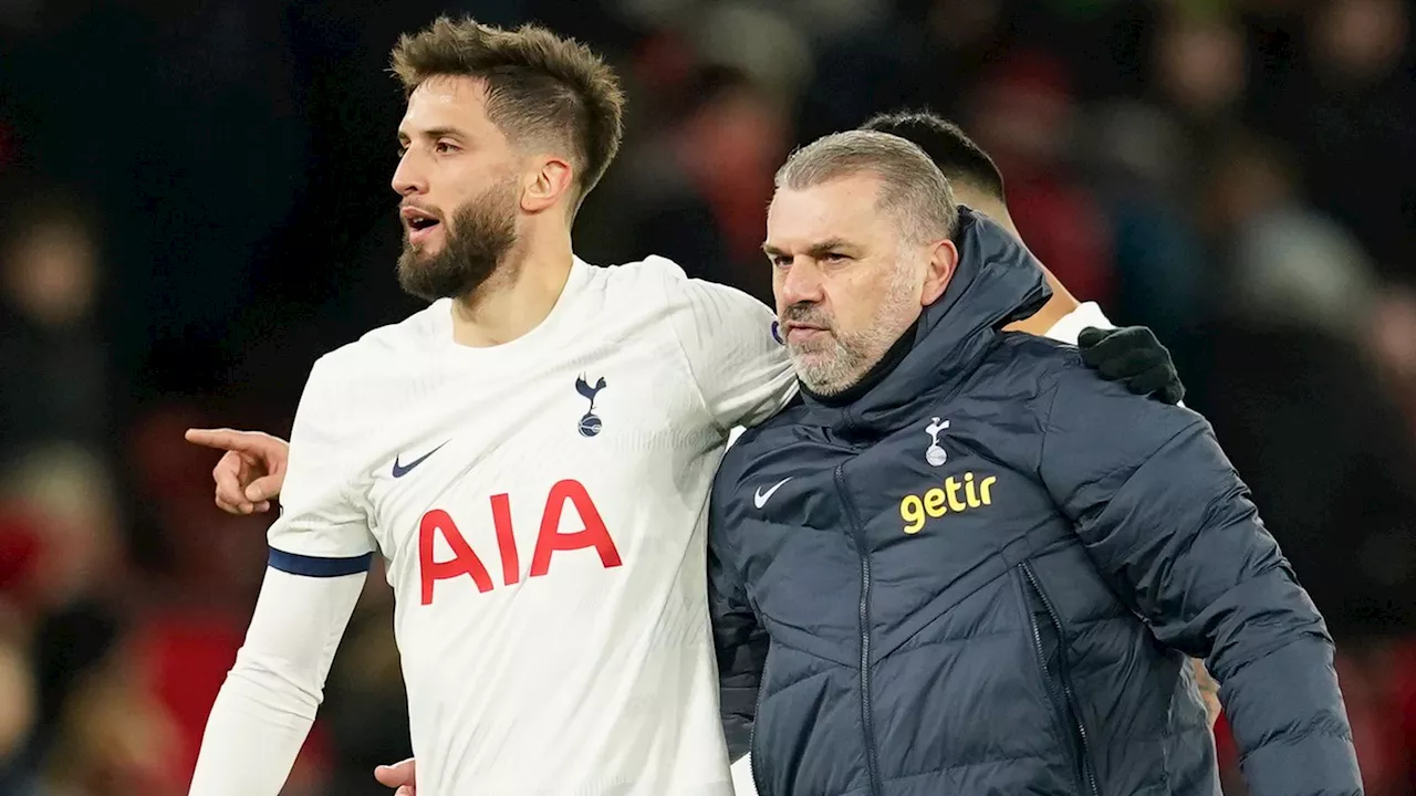 Tottenham appeal Rodrigo Bentancur ban: Ange Postecoglou backs midfielder and calls Uruguayan 'unbelievable team-mate'