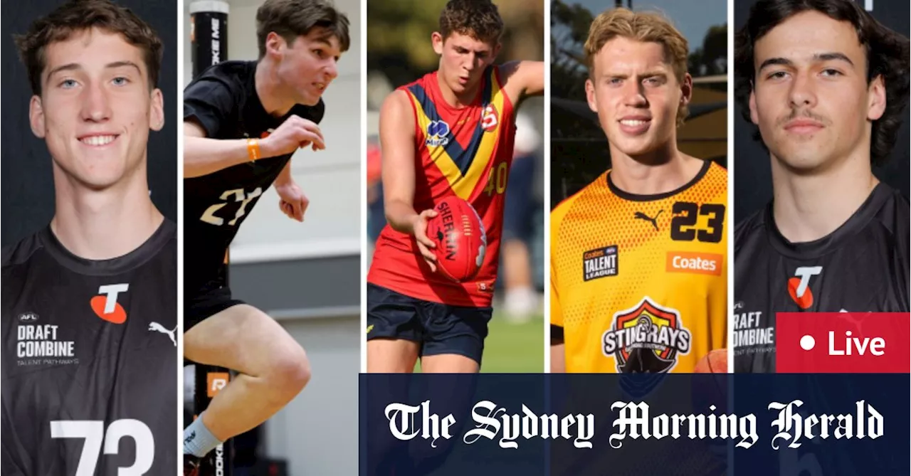 AFL draft LIVE updates: Young guns on edge as draft night two edges closer