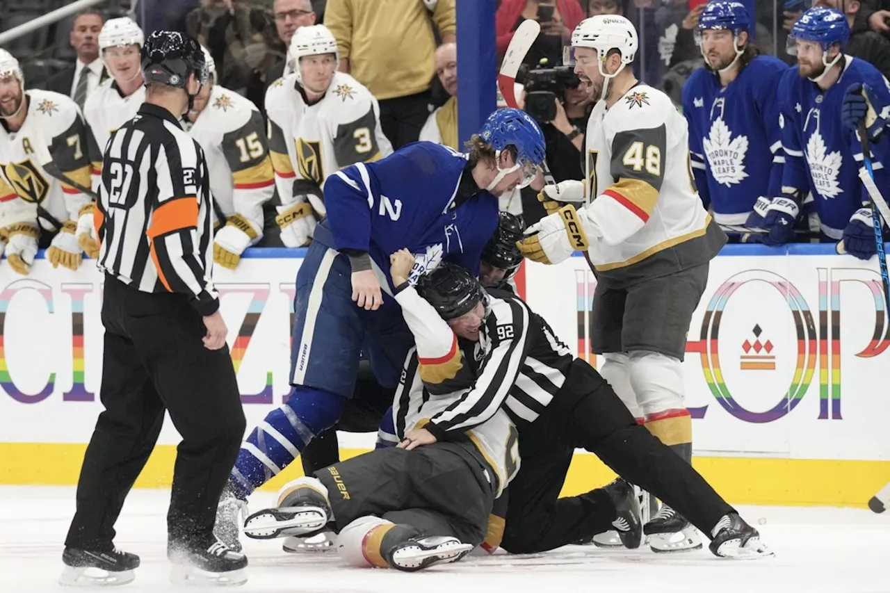 Maple Leafs defeat Vegas Golden Knights but lose Matthew Knies in the process