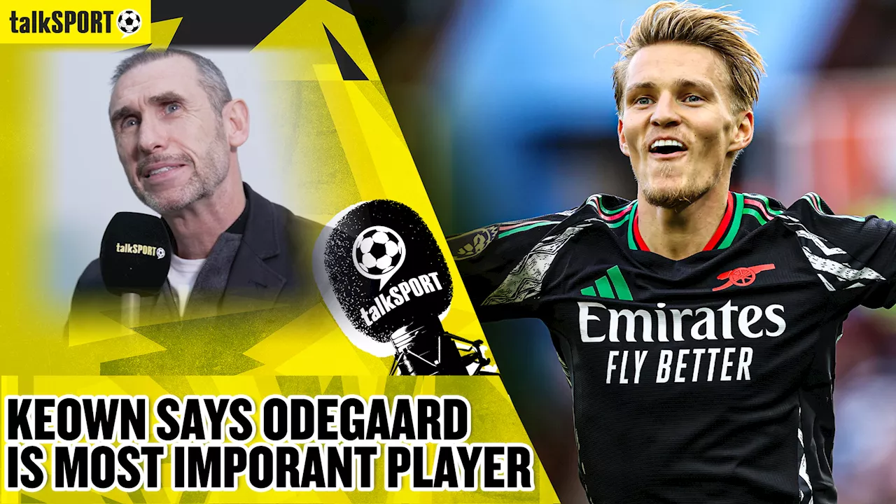 Martin Keown claims Arsenal's Martin Odegaard is the most important Premier League player