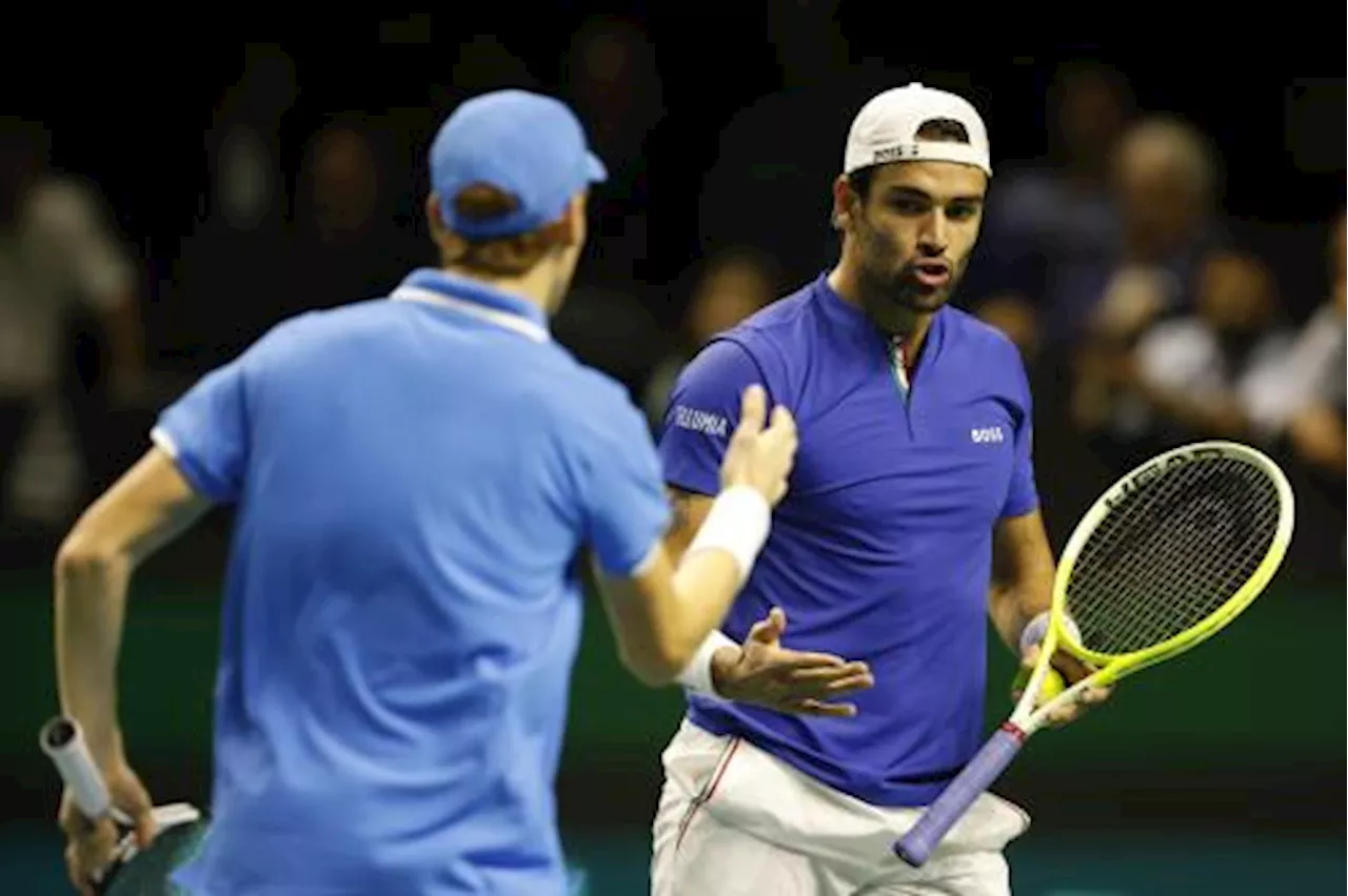 Coppa Davis, Sinner e Berrettini nel doppio travolgono l'Argentina: l'Italia va in semifinale