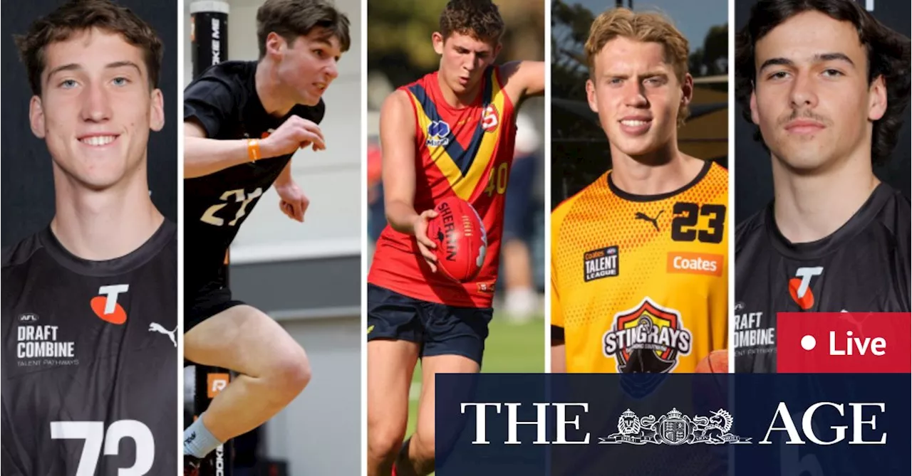 AFL draft LIVE updates: Young guns on edge as draft night two edges closer