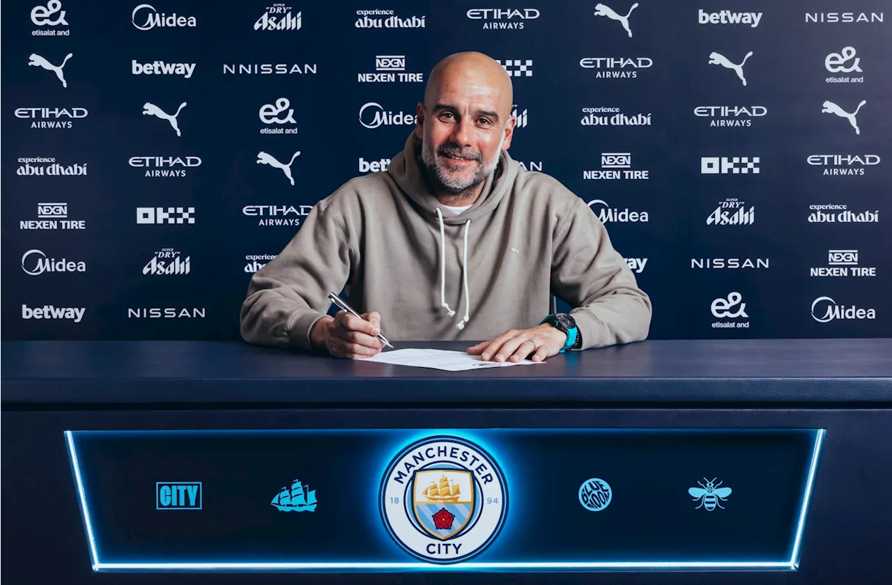 Pep Guardiola signs two-year contract extension with Man City