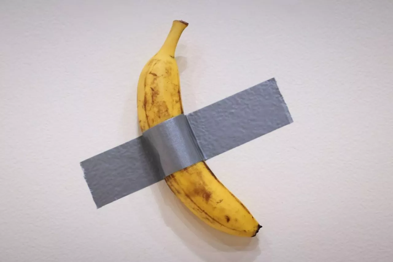 Banana taped to a wall sells for $6.2M in New York