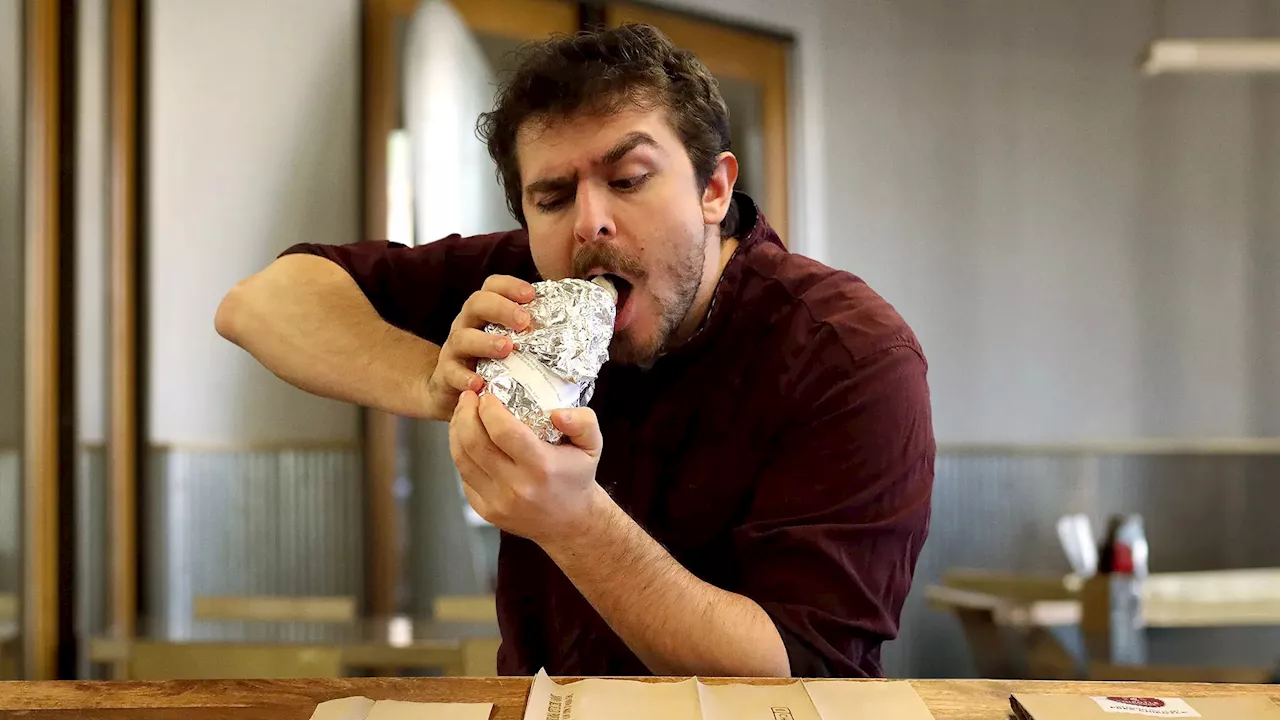 Every Movement In Man’s Burrito-Eating Technique Informed By Past Burrito Tragedies