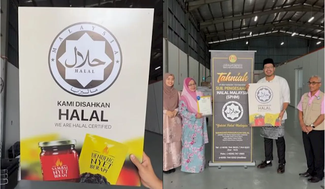 Dendeng & Sambal Nyet Berapi Khairul Aming Terima Sijil Pengesahan Halal JAKIM