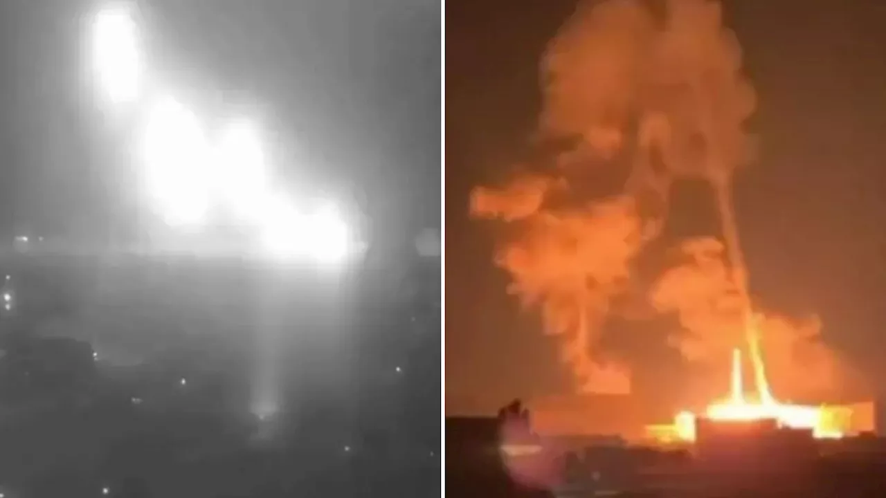 Moment ‘first EVER nuclear-capable ICBM is used in war’ showering Ukrainian city in blasts as Putin exacts...