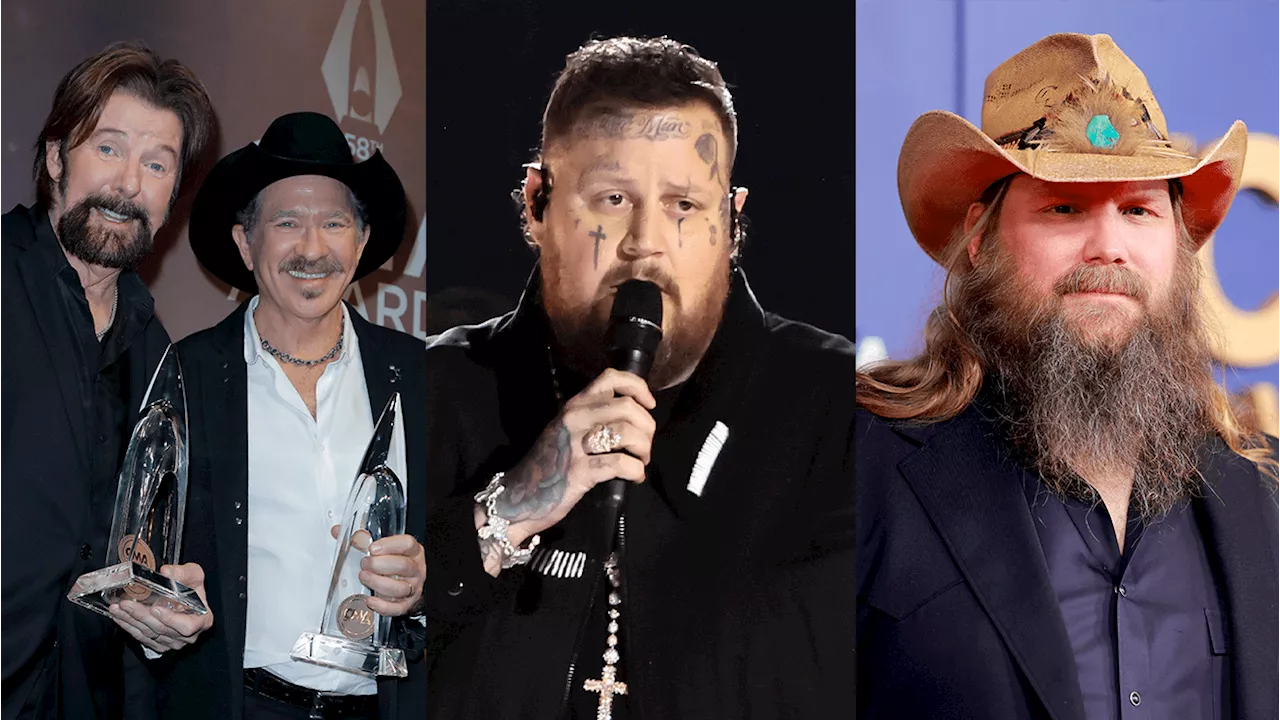 Chris Stapleton, Jelly Roll, Brooks & Dunn Shine at 2024 CMA Awards; Morgan Wallen Wins Top Honor