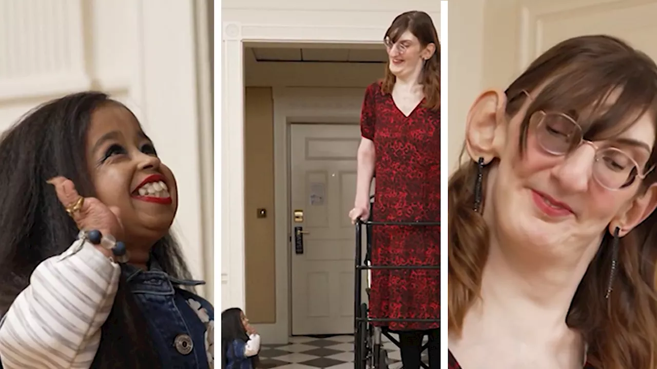 World's Tallest Woman Meets World's Smallest Woman for Girls' Day Out