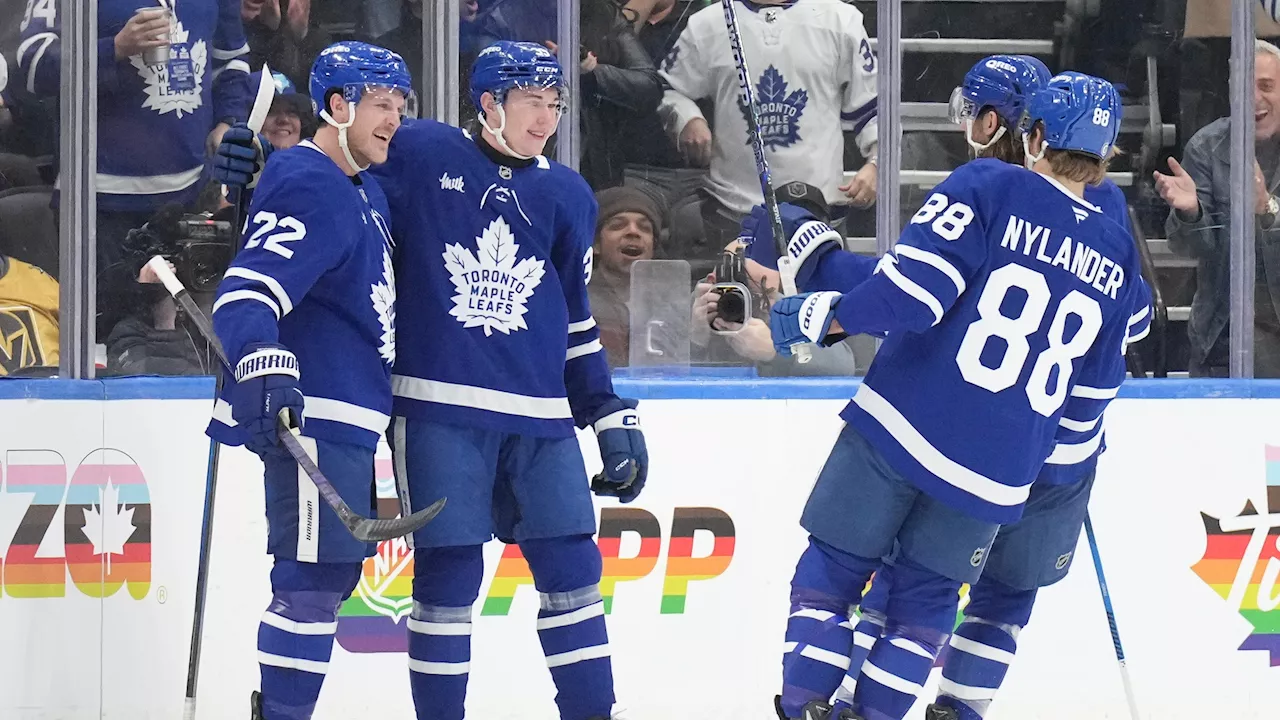 Maple Leafs defeat Golden Knights but lose Knies to injury