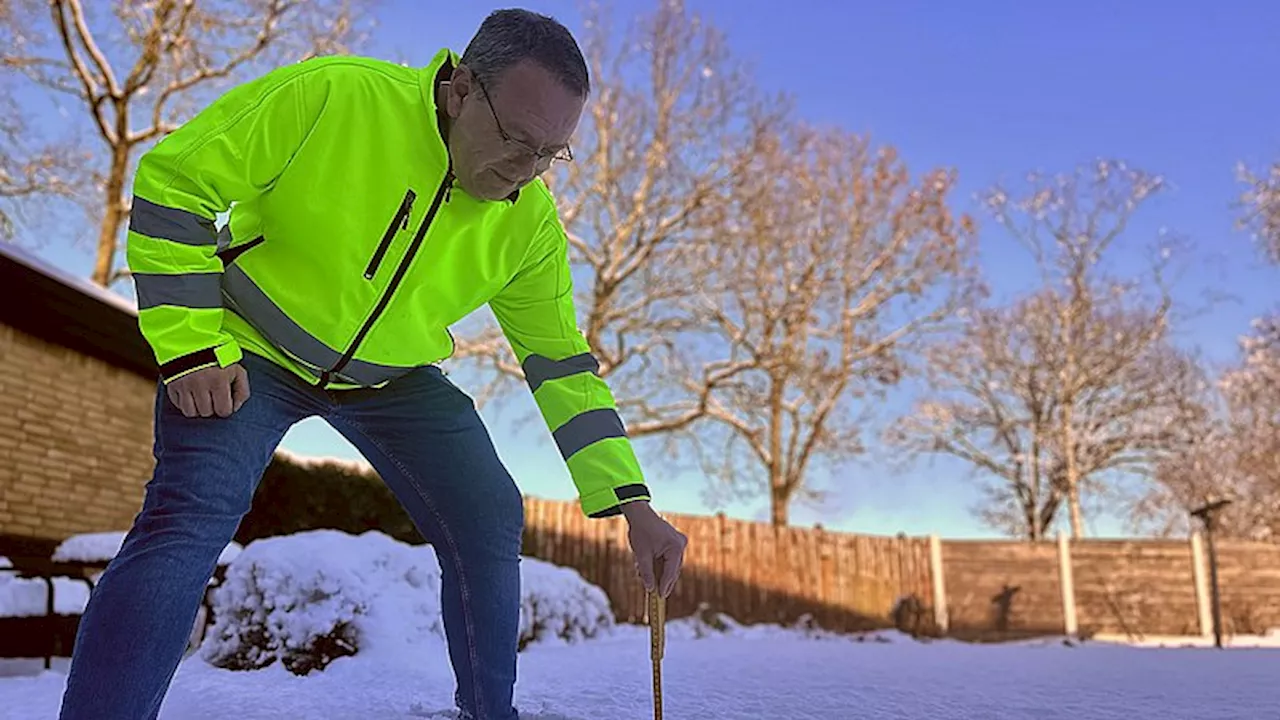 21 centimeters sne: Flemming blev sendt på overarbejde på sin fridag