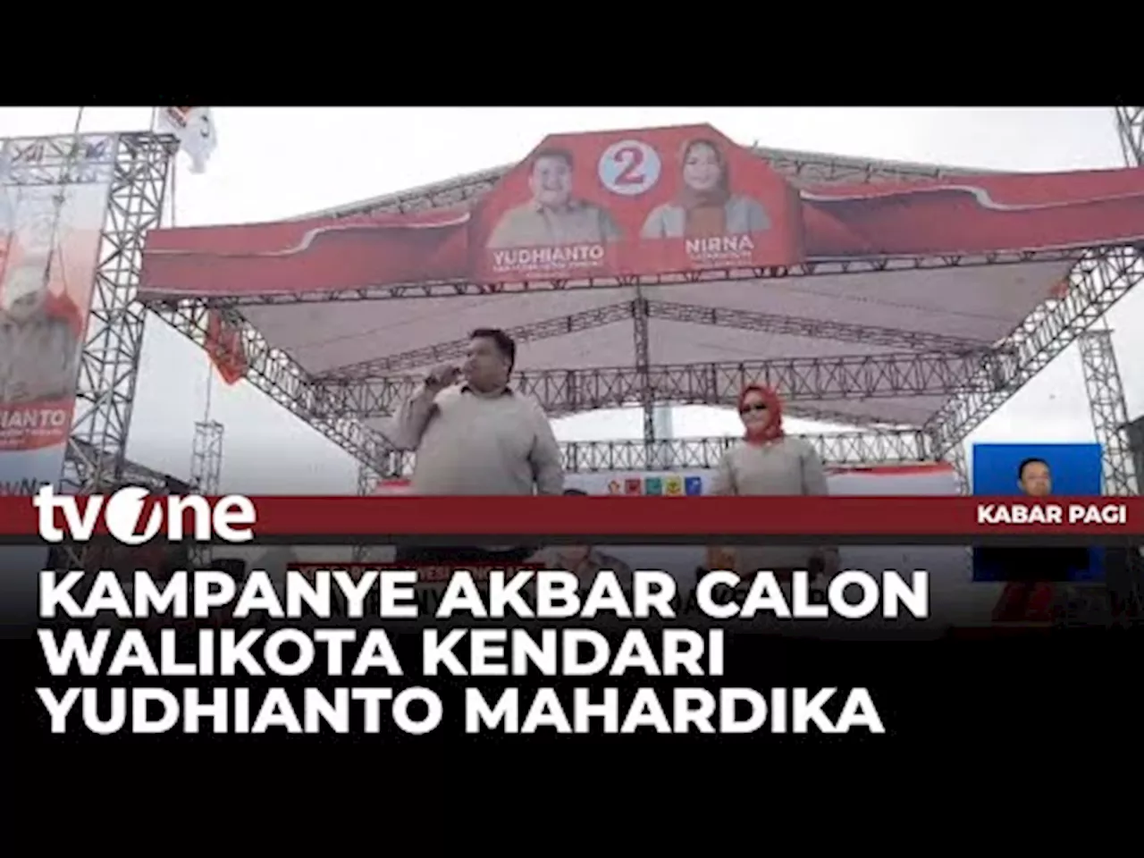 Ribuan Orang Hadir di Kampanye Akbar Calon Walikota Kendari Yudhianto Mahardika