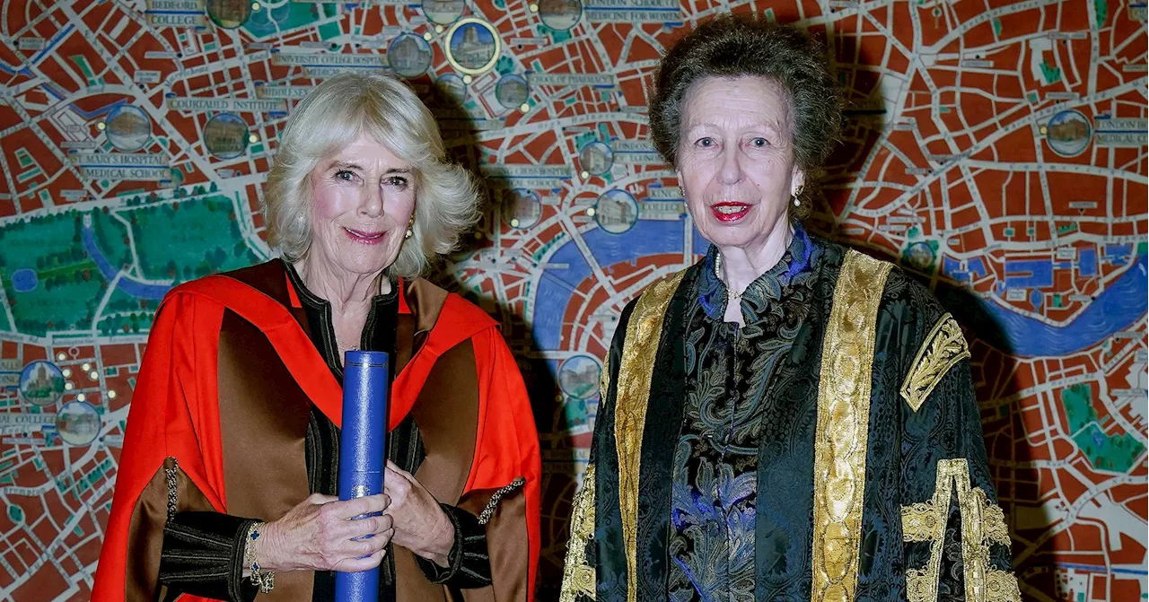 Queen Camilla Presented With an Honorary Doctorate by Princess Anne