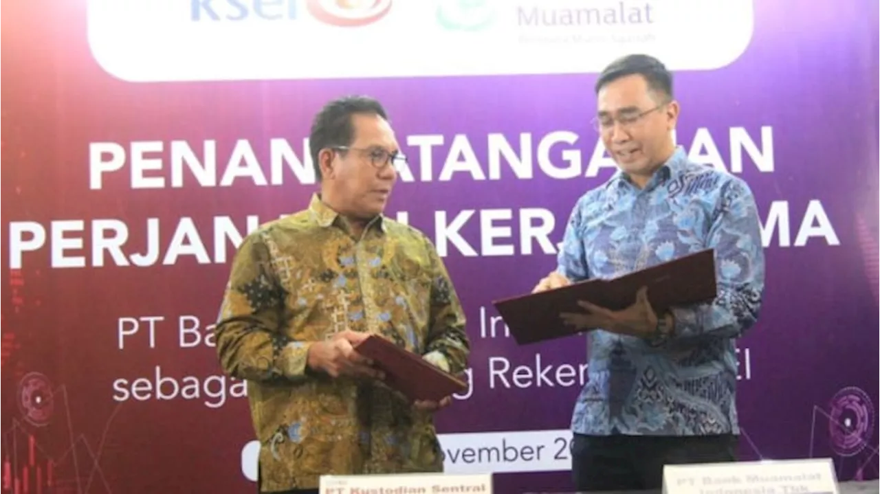 Resmi Jadi Bank Kustodian Syariah, Muamalat Dorong Pengembangan Efek Syariah Dalam Negeri