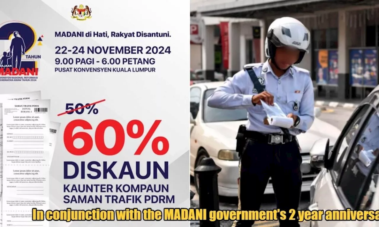 PDRM is Offering 60% Off Selected Traffic Summons at Govt's 2nd Anniversary Event This Weekend!