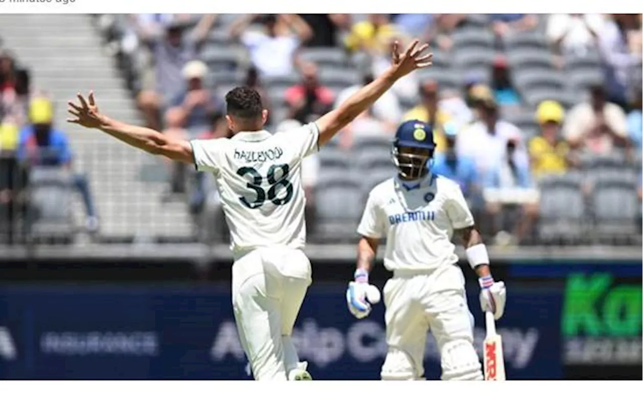 Hazlewood takes four as India dismissed for 150 in first Test