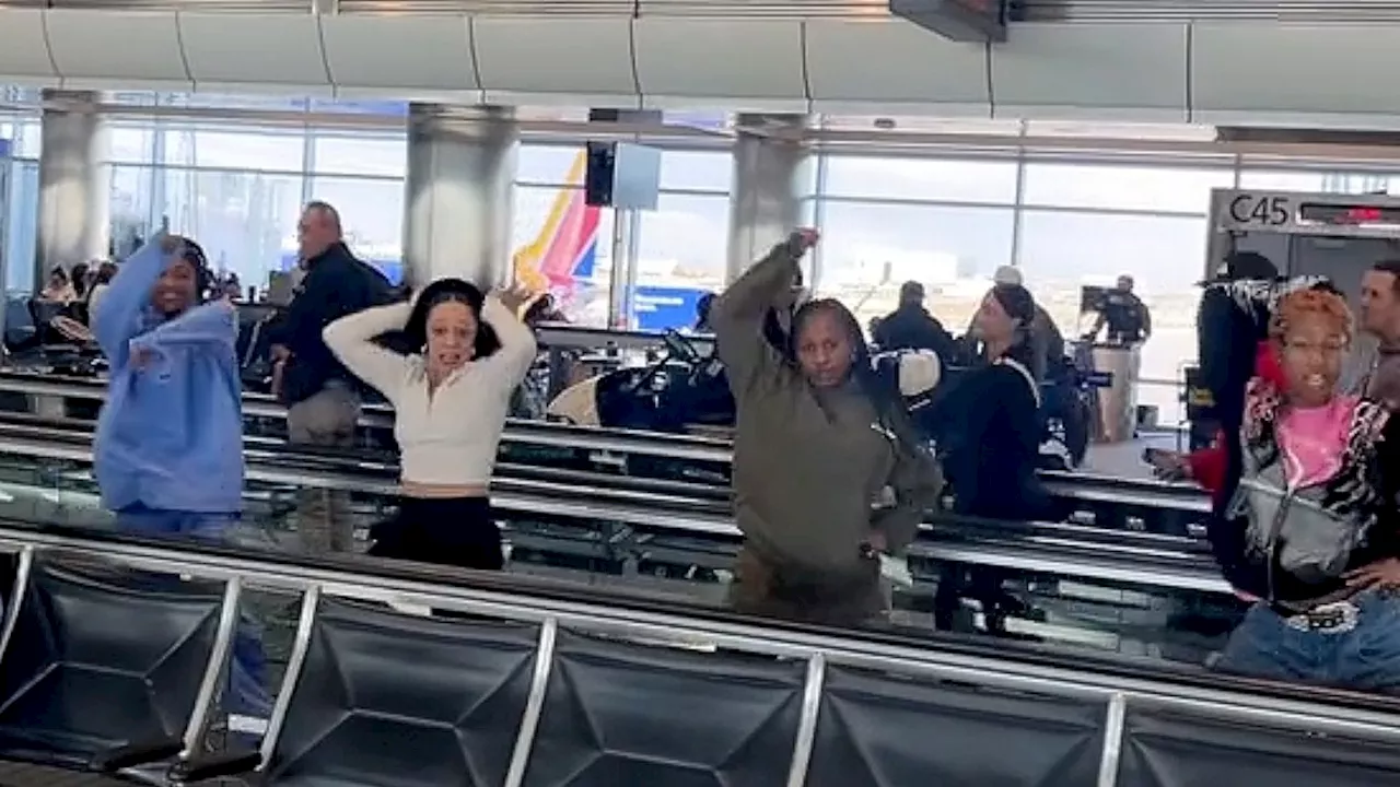 Holiday travelers turn flying into joyful airport experiences