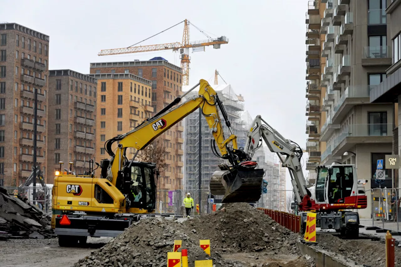 Byggandet av lägenheter vänder upp