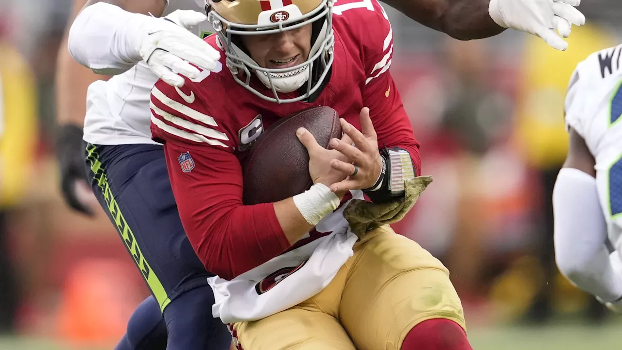 Brock Purdy's status for the 49ers in doubt this week because of sore shoulder