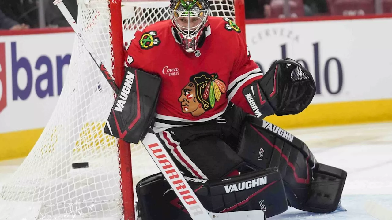 Mrazek makes 32 saves as the Blackhawks beat the Panthers 3-1