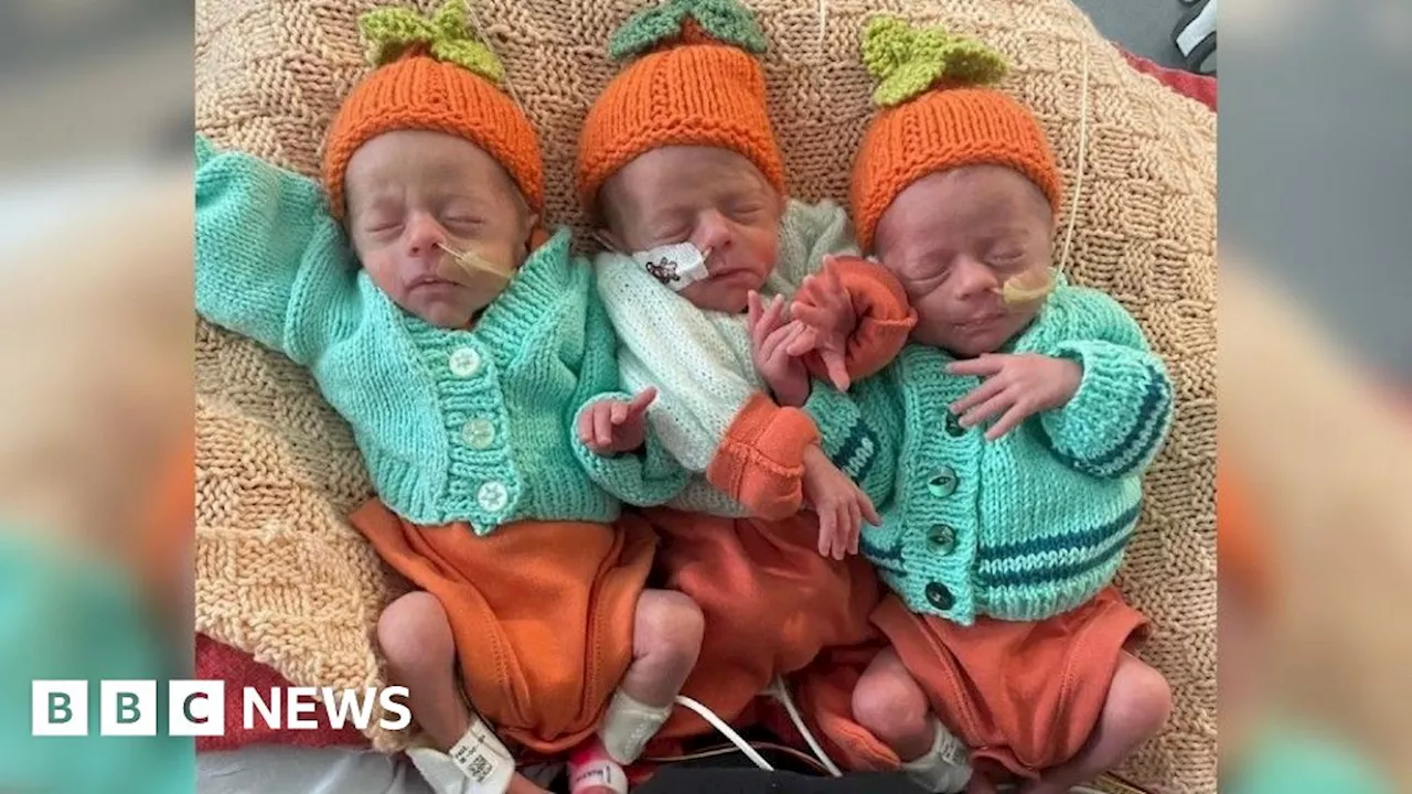 Identical IVF triplets born in Bristol like a 'gift from God'