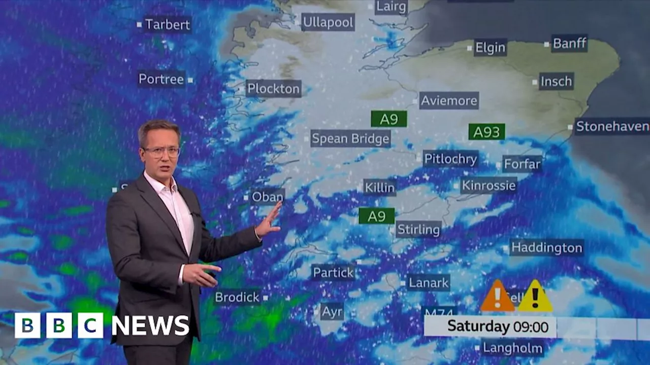 Watch the Storm Bert weather forecast for Scotland