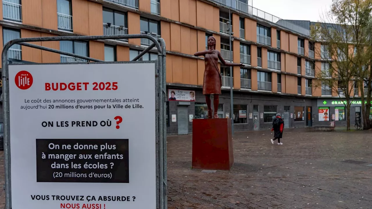 Budget 2025: la ville de Lille lance une campagne d'affichage contre les coupes budgétaires