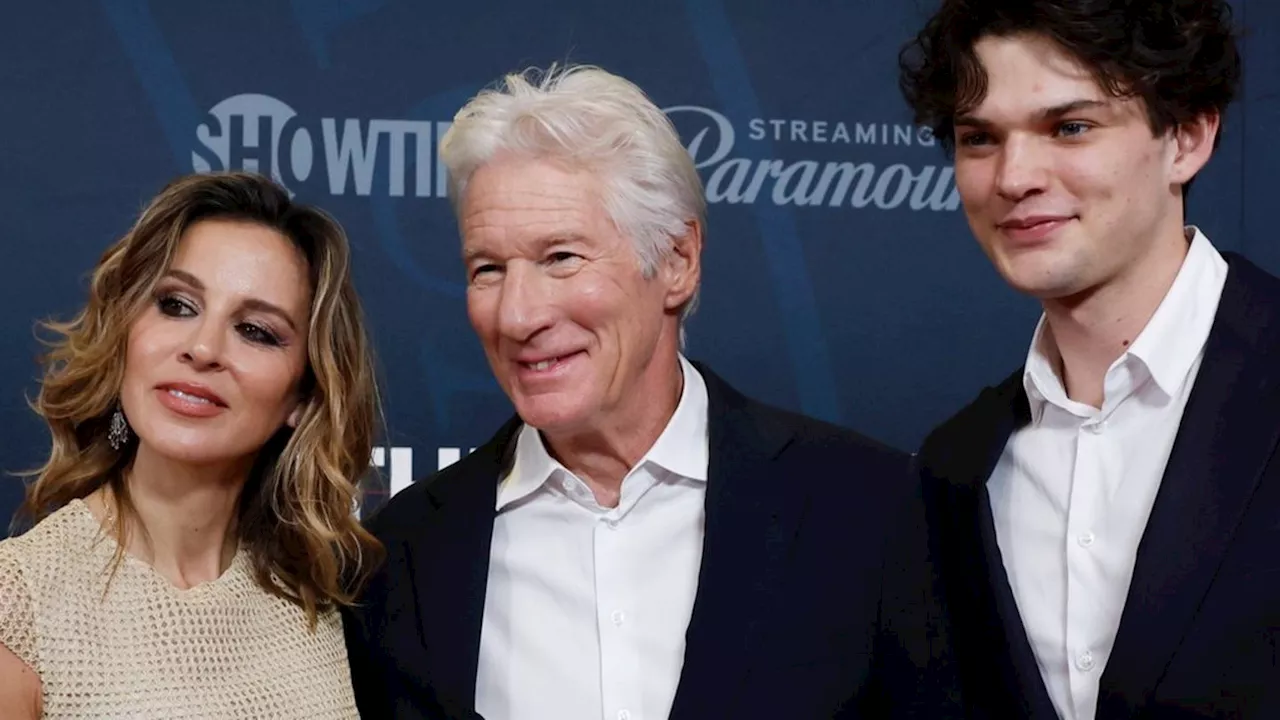 Richard Gere: Auf dem roten Teppich mit seiner Frau und seinem Sohn