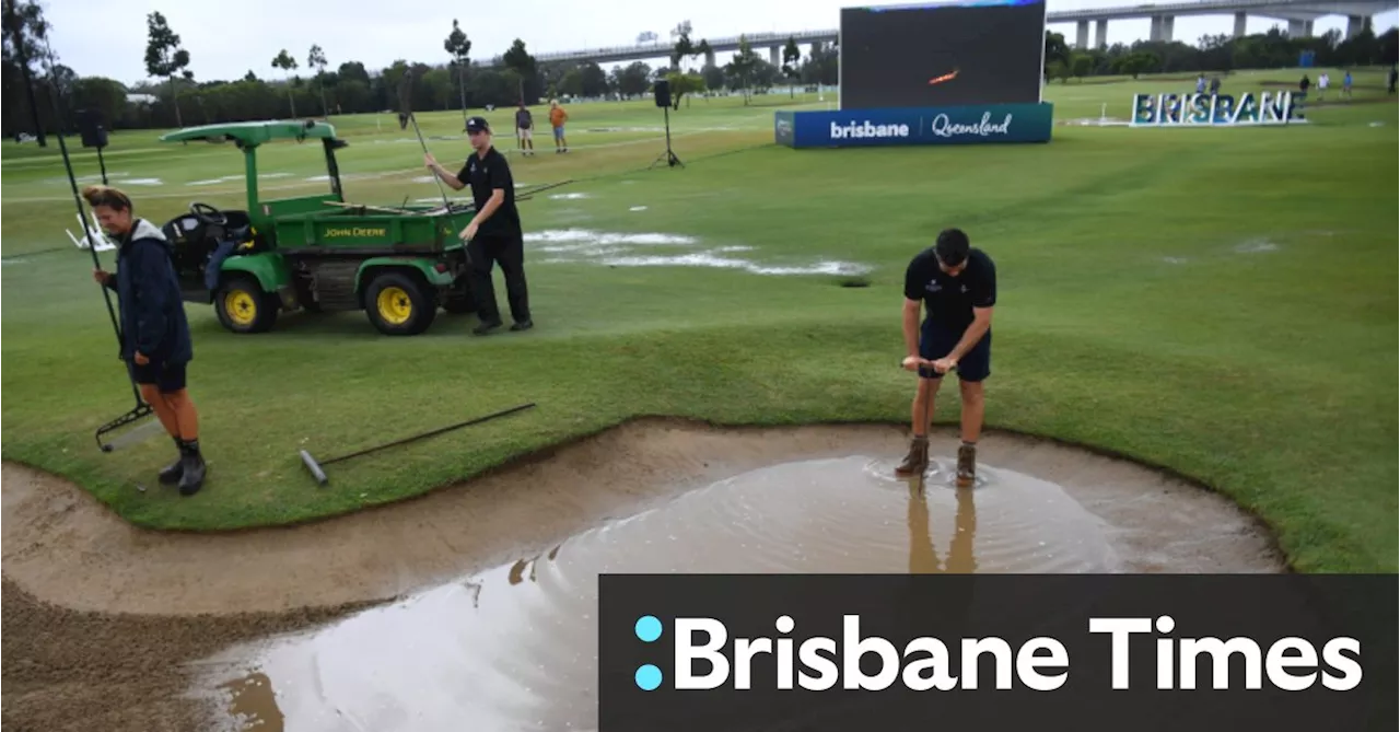 Brisbane rain causes havoc, play abandoned at Australian PGA