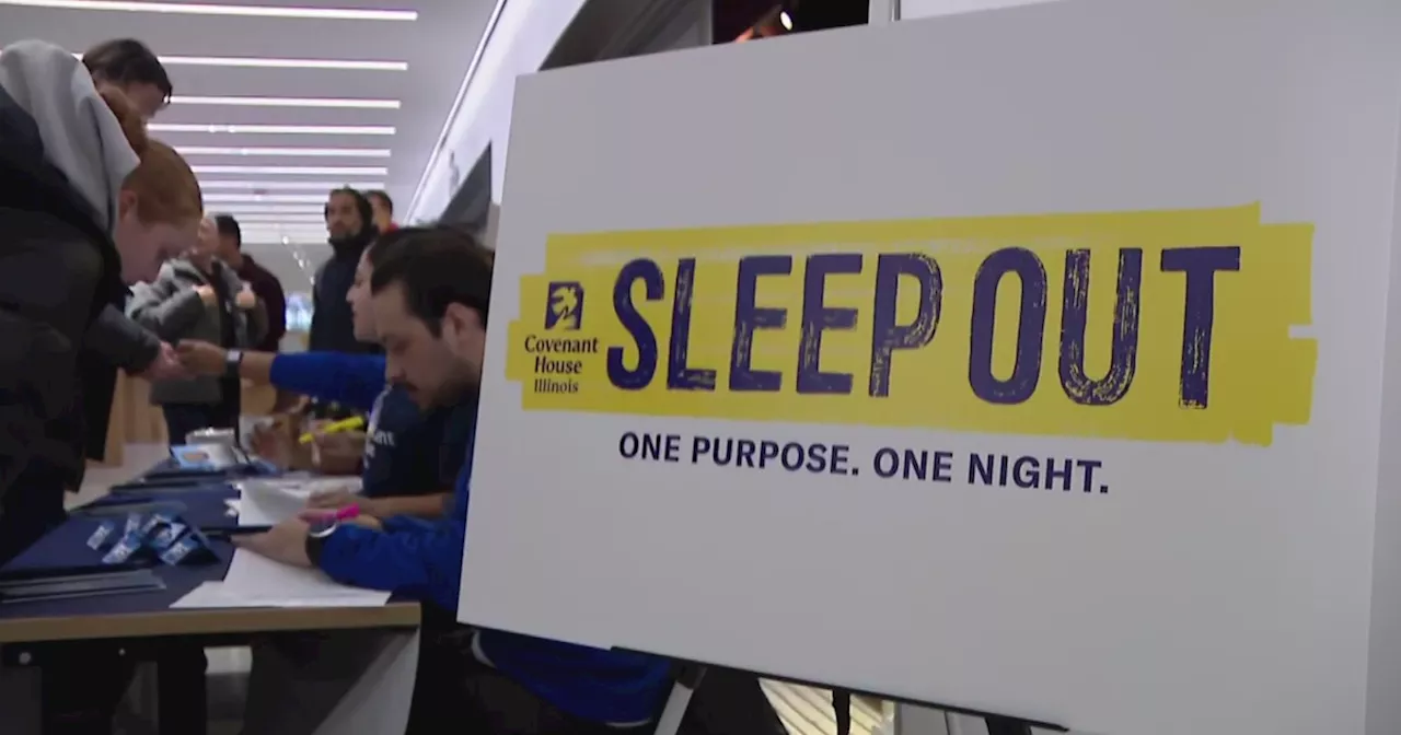 150 people sleep outside to raise awareness about homelessness in Chicago