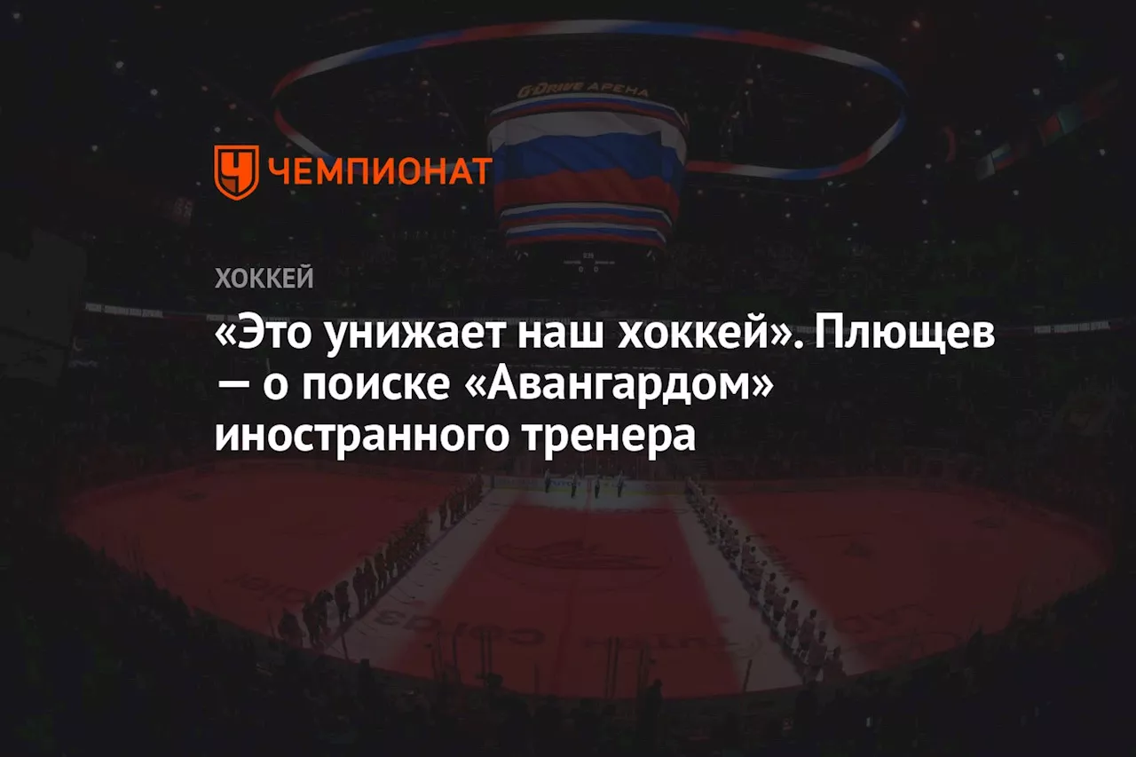 «Это унижает наш хоккей». Плющев — о поиске «Авангардом» иностранного тренера