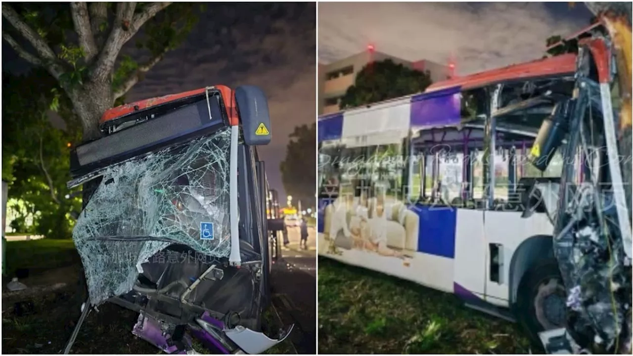 SBS bus driver dies in Kaki Bukit accident; 5 passengers taken to hospital