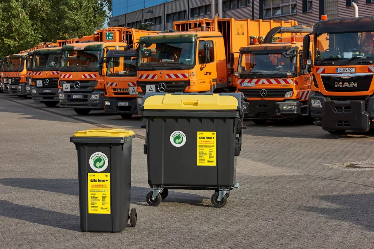 STEP informiert: Die Wertstofftonne „Gelbe Tonne +“ ersetzt den Gelben Sack / Für rund 2.000 Potsdamer Grundstücksbesitzer besteht noch Handlungsbedarf